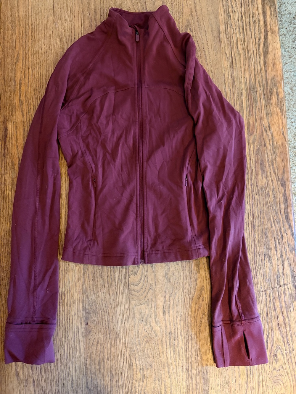 Women’s Burgundy Cropped Define Jacket sz 4